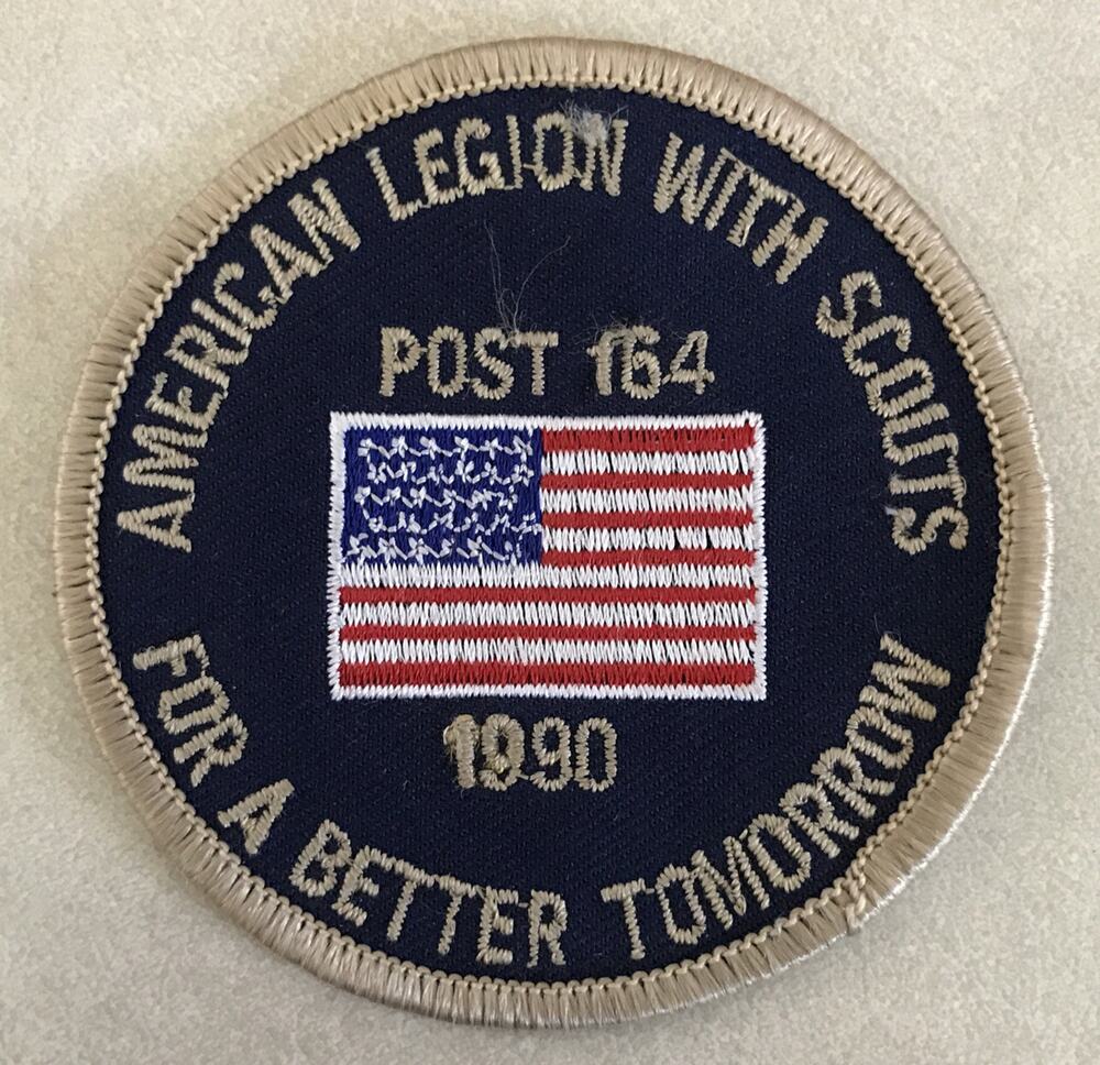 Vtg American Legion With Scouts Post 164 1990 Better Tomorrow Sew On Patch